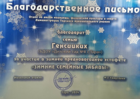 Предновогодняя эстафета "Зимние семейные забавы" Предновогодняя эстафета "Зимние семейные забавы".